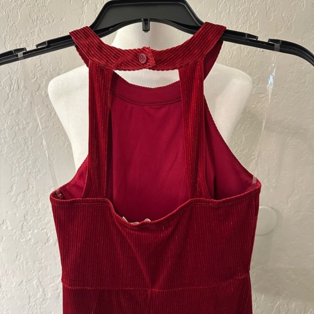 Spoiled Red Halter Mini Dress - Picture 5 of 9